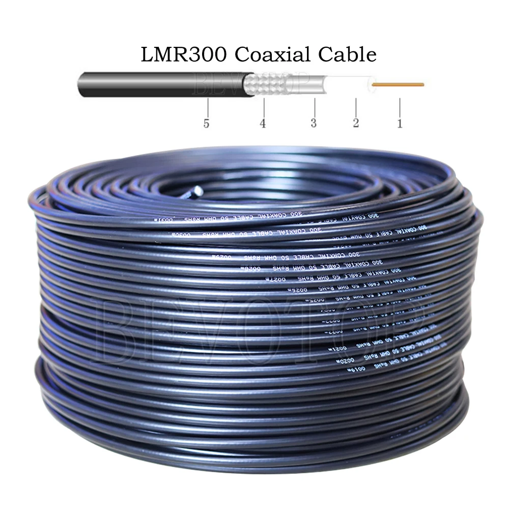 LMR-300 SMA 수 암-N 수 암 커넥터, LMR300 50-5 동축 케이블, N-SMA RF 어댑터 케이블, 50 Ohm 저손실, 1 개