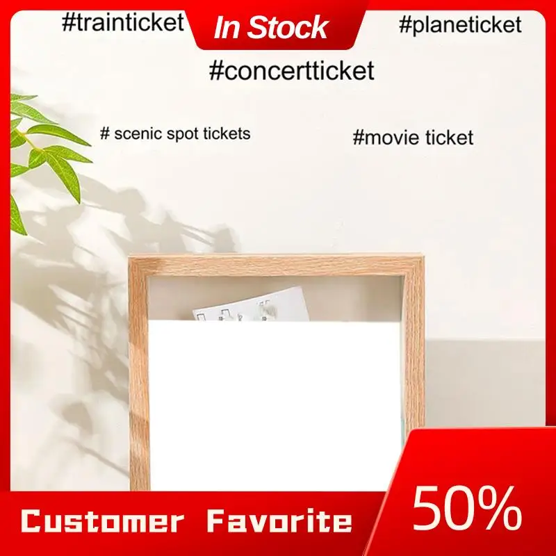 

Top Sale Concert Travel Ticket Stub Memory Top Loading Keepsake Box With Slot, Clear Money Box, Memory Frame Boxes