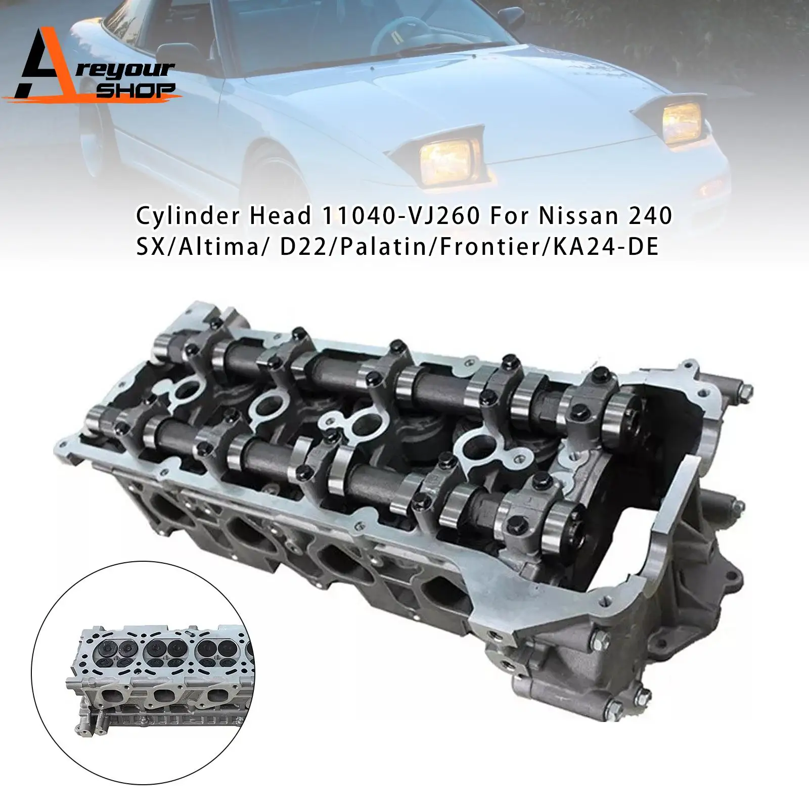 

Cylinder Head 11040-VJ260 for Nissan 240 SX/Altima/D22/Palatin/Frontier/KA24-DE