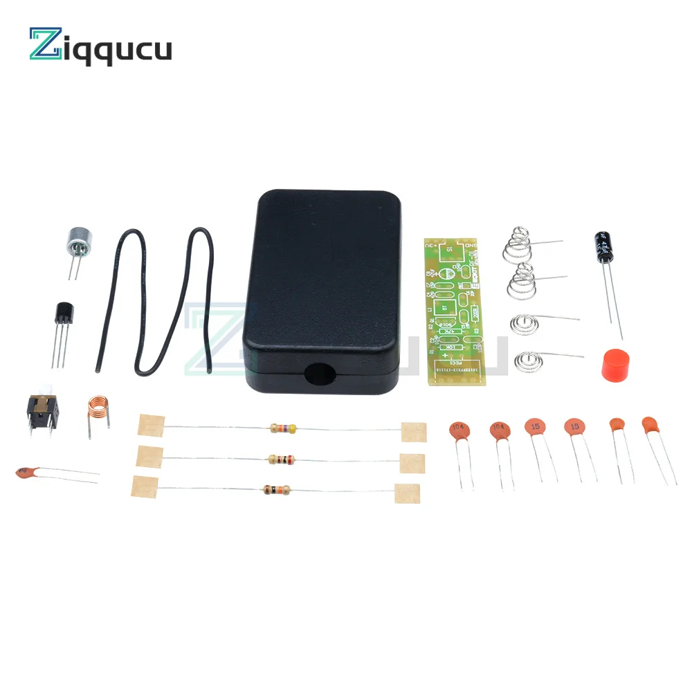 70-110MHz 1.5V FM Frequency Modulation Wireless Microphone Module Transmitter Board Parts Kits Electronic Suite + Shell DIY Kit