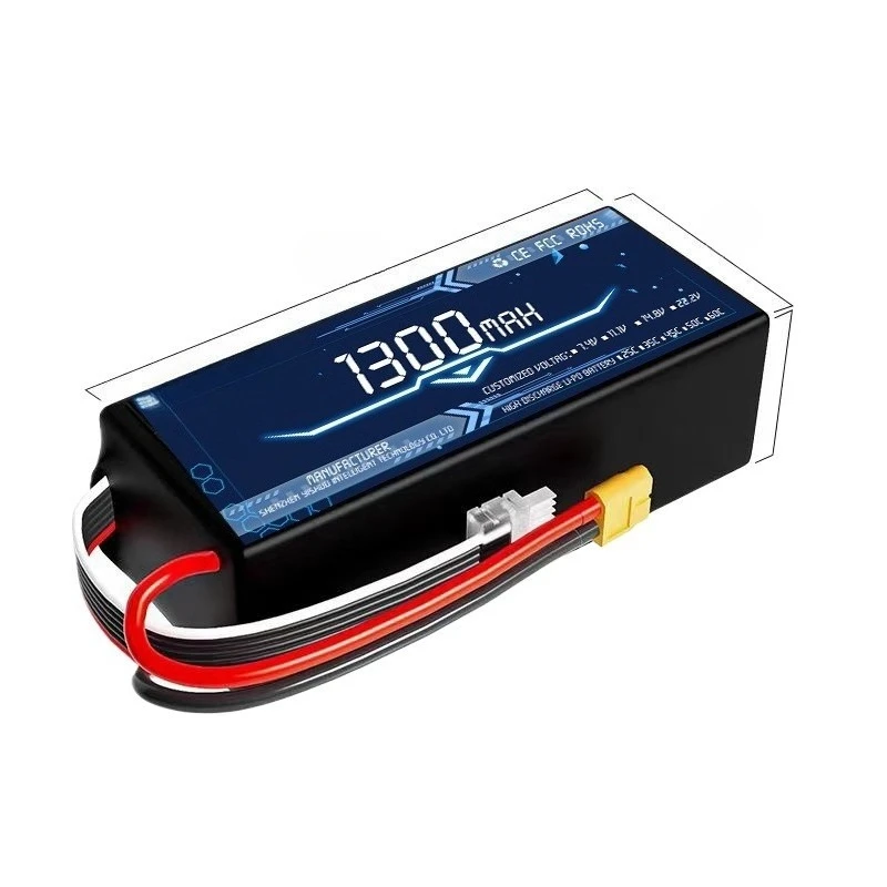 1300mAh High Quality Li-Polymer Battery for A-grade Long-lasting Polymer Battery Pack for Drone Model and FPV Racing Drone