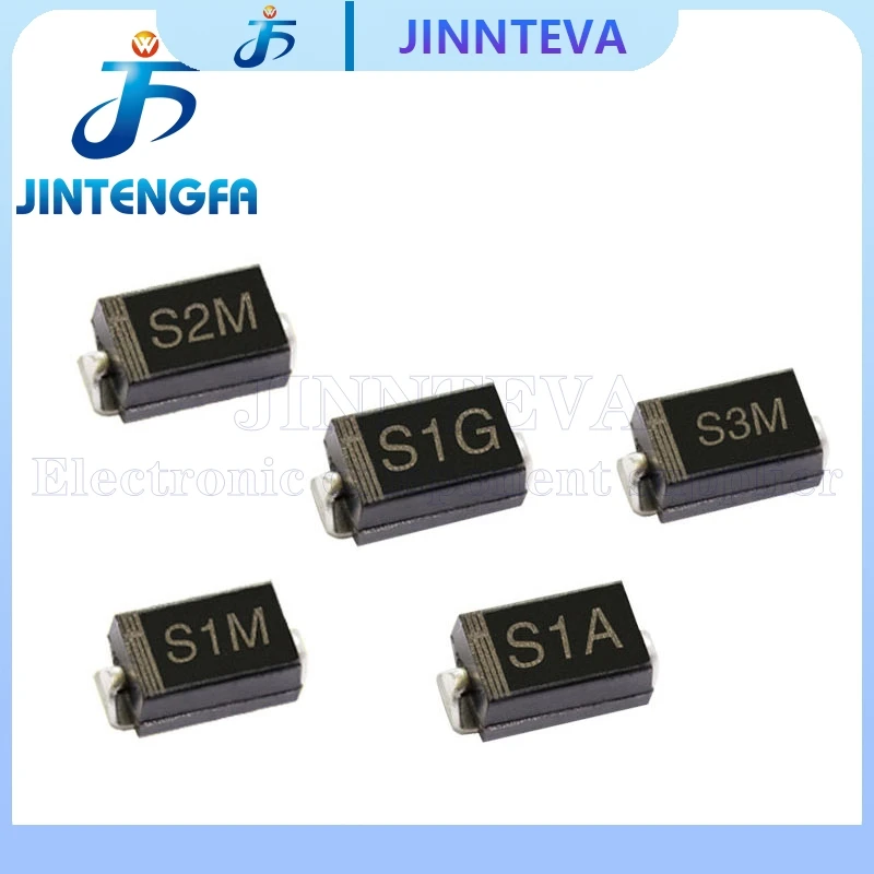 2000-3000PCS S2M S3M DO-214AC DO-214AB DO-214AA SMA SMB SMC 2A 3A 1000V SMD Diode GENERAL RECTIFIER RL207 1N5408