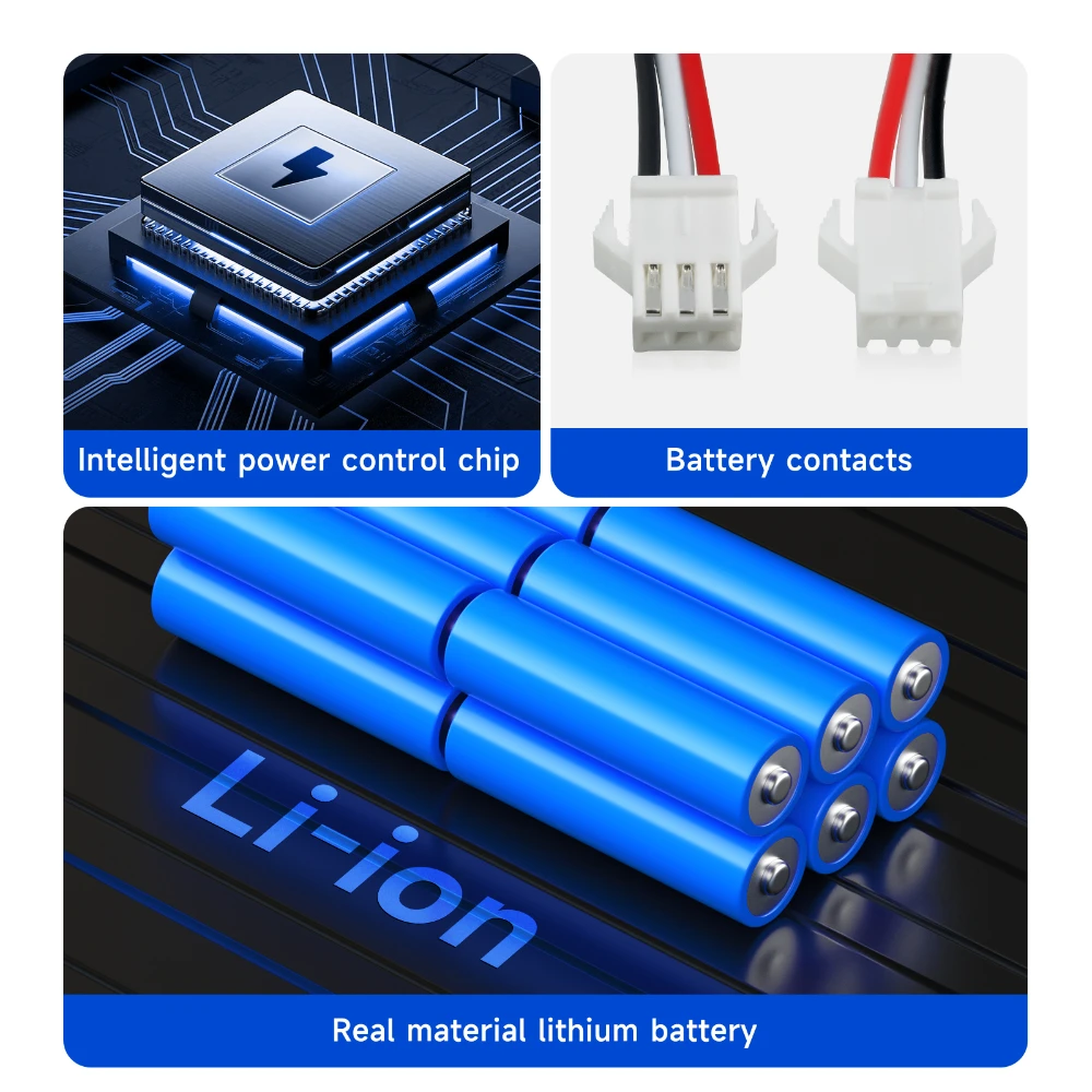 PALO New14.4V 4S2P para XiaoMi Viomi S9 Lydsto R1 Roidmi Eve Plus batería de iones de litio 5600mAh paquete de batería para Proscenic M7Pro M7Max