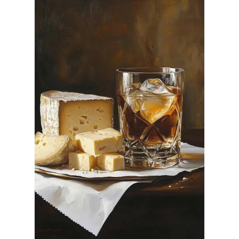 Vintage Cocktail Dry Martini Negroni Series Poster Print Canvas Art Pictures for Bar Wall Modern Decor Frameless Painting