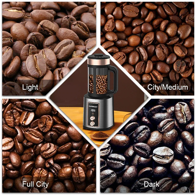 Electric Coffee Bean Roaster Automatic Timing Hot Air Type Bean Roaster Temperature Regulation Cooling Coffee Roasting Machine