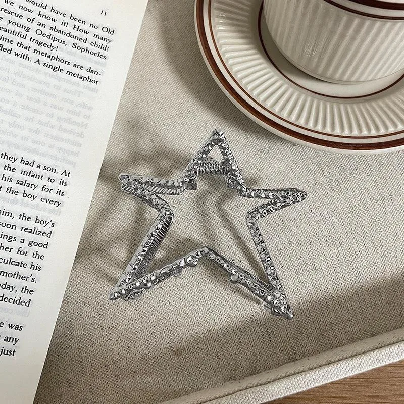 Y2k حلوة ورائعة نمط فتاة حار المتخصصة الخماسية نجمة مشبك شعر خلع الملابس اليومية شخصية المألوف ستار القرش كليب #4