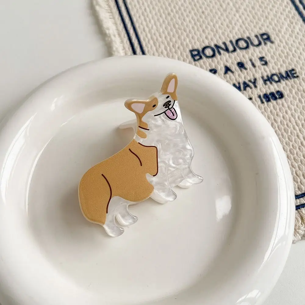 

Fashion Bulldog Animal Dog Hair Claw Cartoon Corgi Dog Puppy Hair Clip Women Headwear Grab Clip Daily