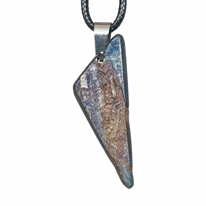 7.7g Muonionalusta meteorite pendant Natural iron meteorite pendant Meteorite slice Collection -LK258