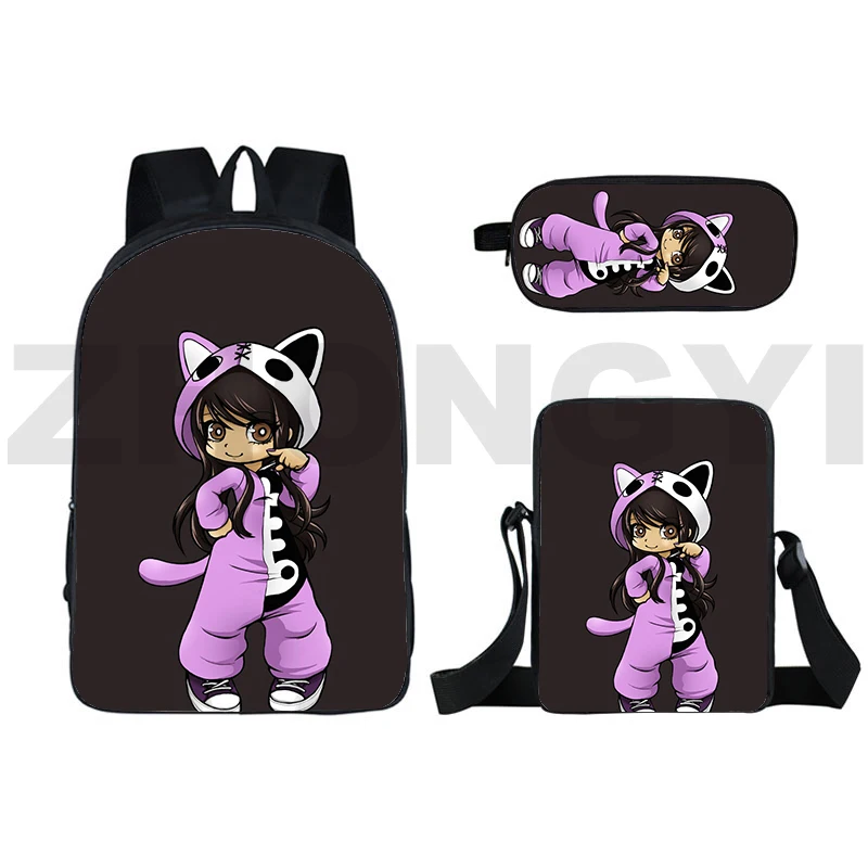 

3 шт./комплект, Женский дорожный рюкзак с 3D-принтом «кошка»