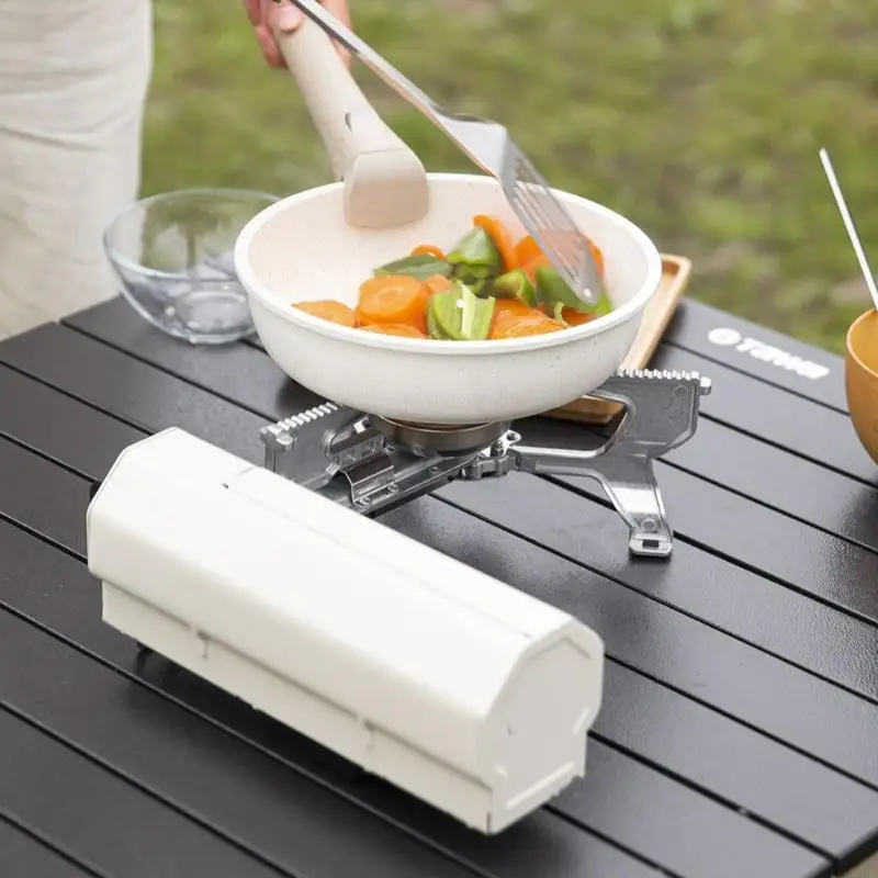 652F Camping Cassette Stove Lightweight Portable Folding Camp Stove  Foldable Cassette Stove for Home Outdoor Camping Hiking - Image 3