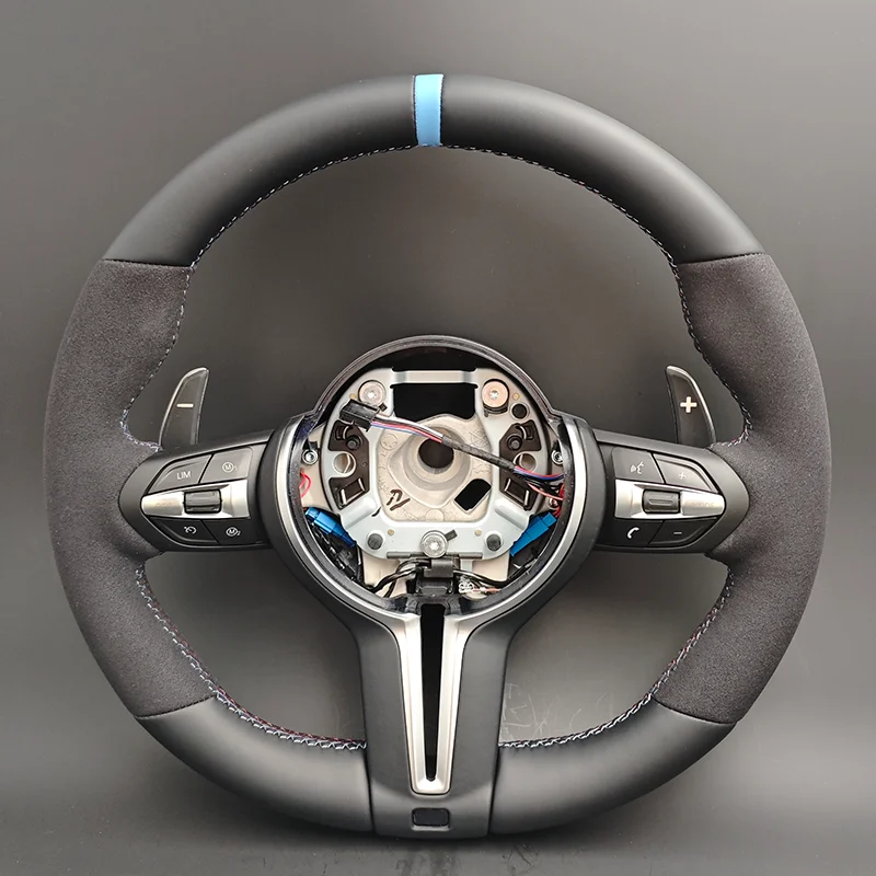 Microsued M Sport Volant Lekrad Steering Wheel for BMW F10 F11 F20 F21 F22 F25 F30 F31 F32 F33 F34 F36 F01 F06 F07 F12 F13 M3 M5
