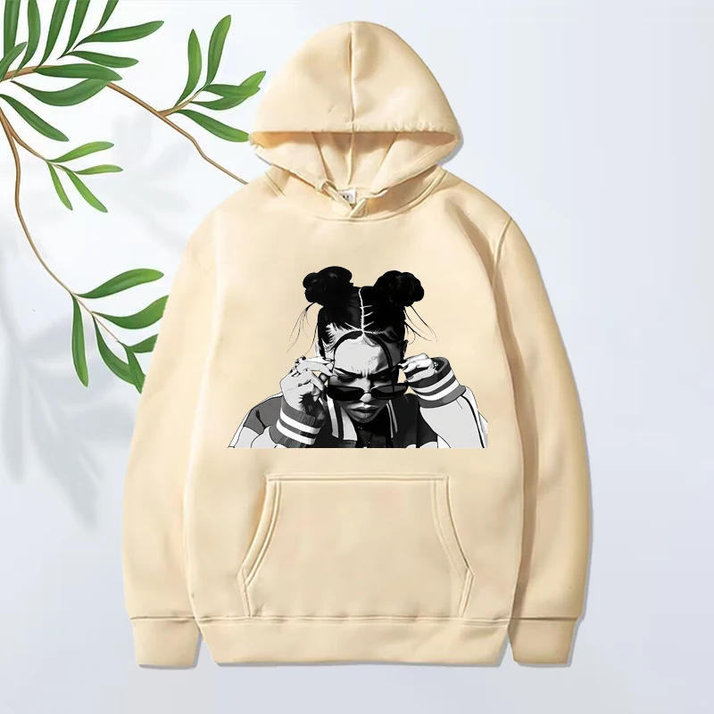 Nina Chuba fashion classic graphic hoodie 2025 men women funny vintage Long sleeve Sweatshirt with print oversized hoodie unisex