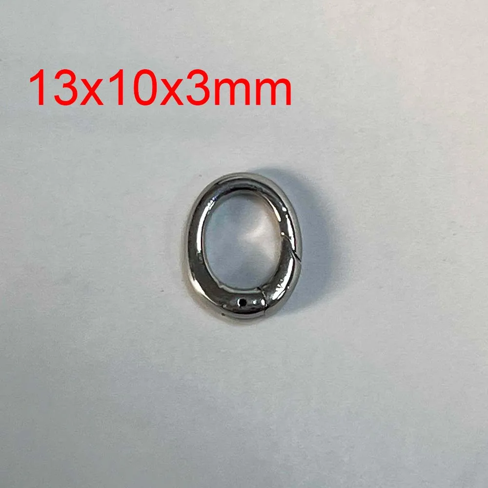 2pcs/1pc Stainless Steel Spring Lobster Clasp Oval Clasp for Keychain Keyring Carabiner Key Holder Jewelry Making DIY No Fade