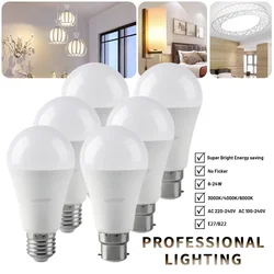 1/20PCS Hight Powe 24W 20W 18W Led Bulb E27 B22 Energy Saving Lamps A60 A80 AC220V 230V 110V Light for Home Living Room Lighting