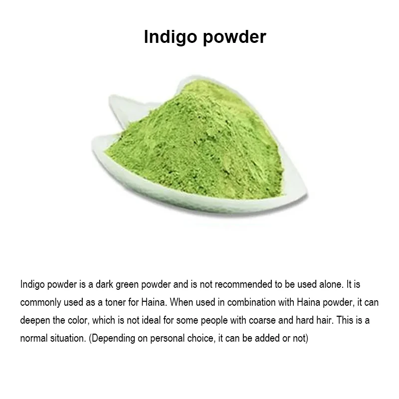 Pure Natural Plant Hair Dye Indigo Powder Can Be Used With Henna Powder Cover White Hair, Hair Dye Accessories For Men Women