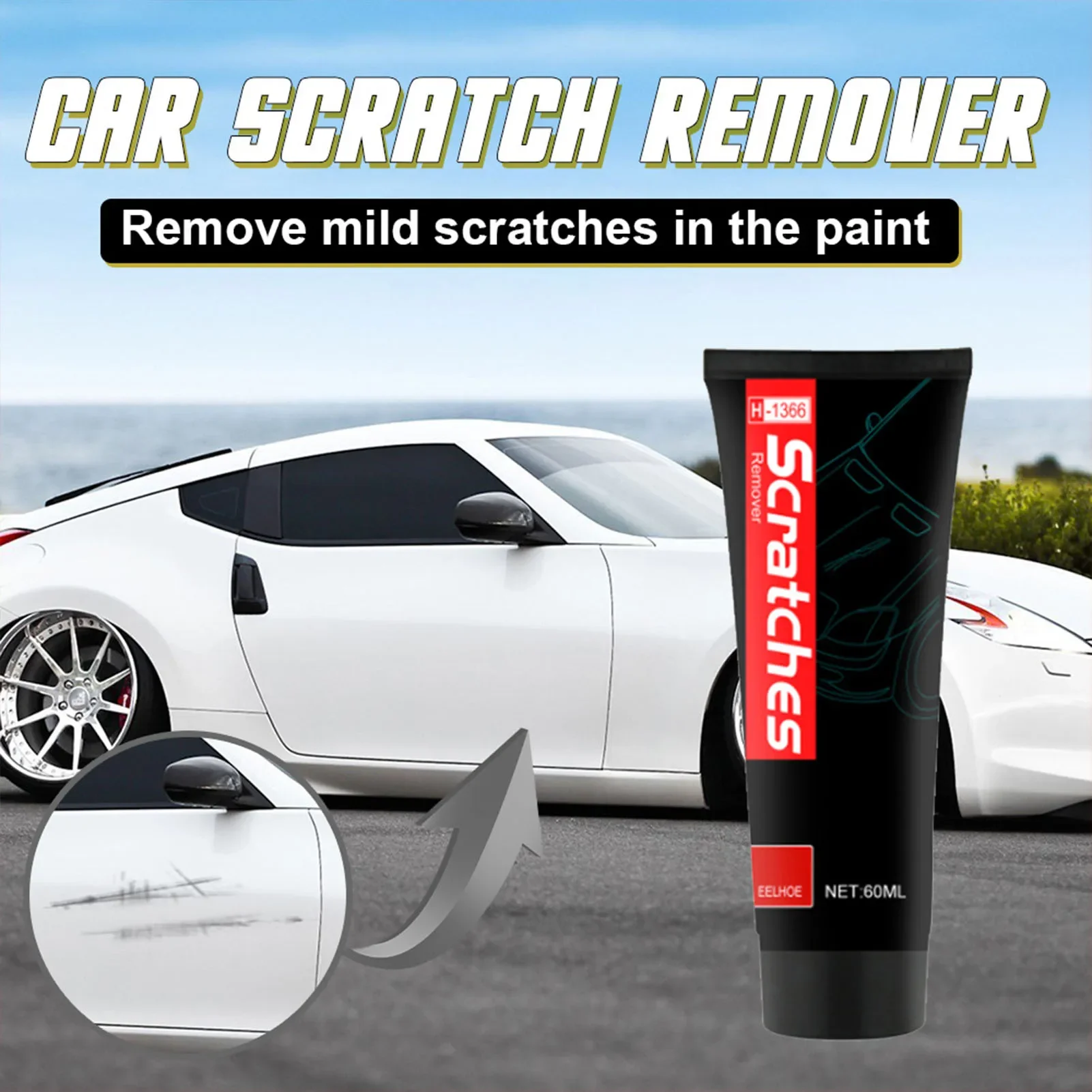 

Car Scratch Remover Auto Scratch Repairer Tool Car Scratches Repair Polishing Wax With Sponge Antioxidant Auto Repair Tools