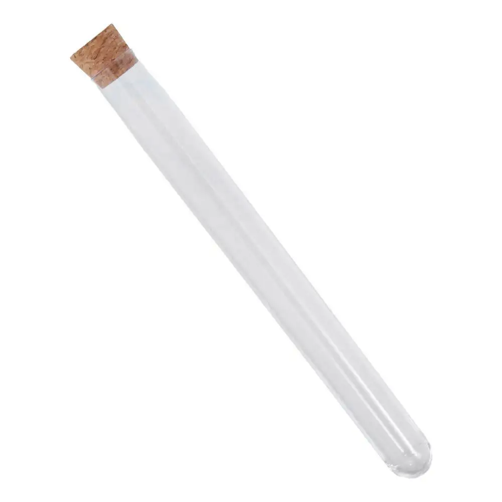 Easy to us with Cork Stoppers Plastic Test Tubes Storage Round Base Container for Scientific Experiments