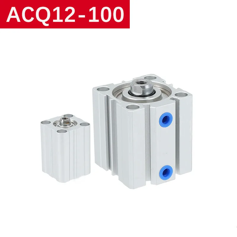 

ACQ12 16 20 25 32 40 50 63 80 100 Bore Size 12-100mm Stroke 5-50mm Piston Compact Pneumatic Air Double Acting Cylinders