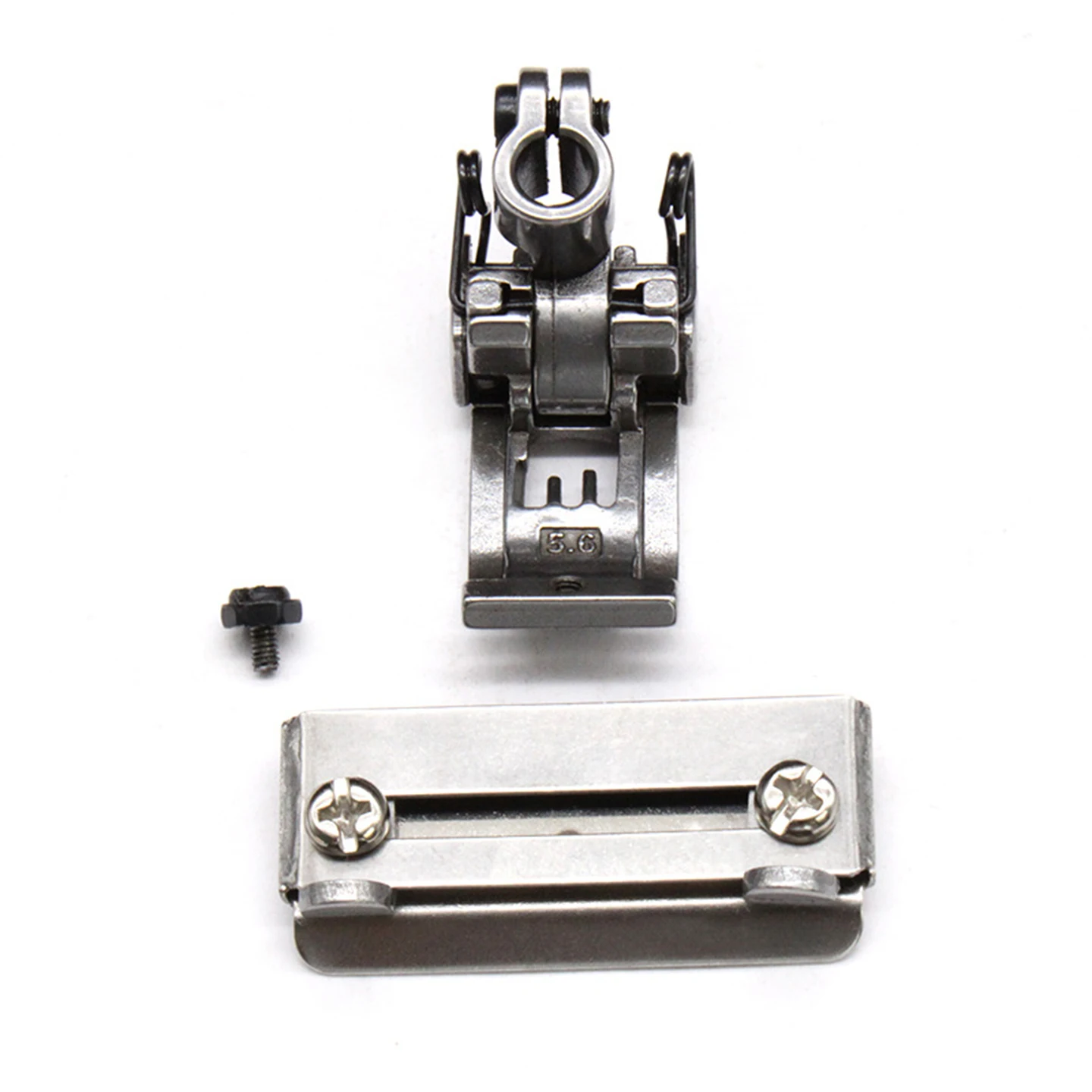 5.6mm Coverstitch Presser Foot With Adjustable Tape Binder Attachment Max 4.2cm Width 3‑Needle 5‑Thread Interlock Sewing Machine