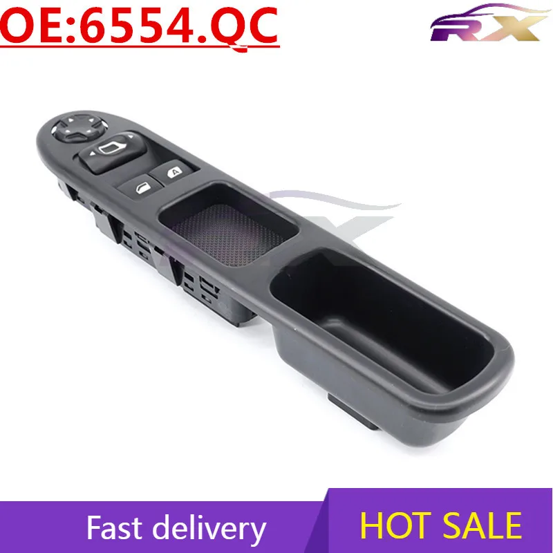 

OEM:6554.QC Power Window Master Control Switch For Peugeot 207 /Citroen C3