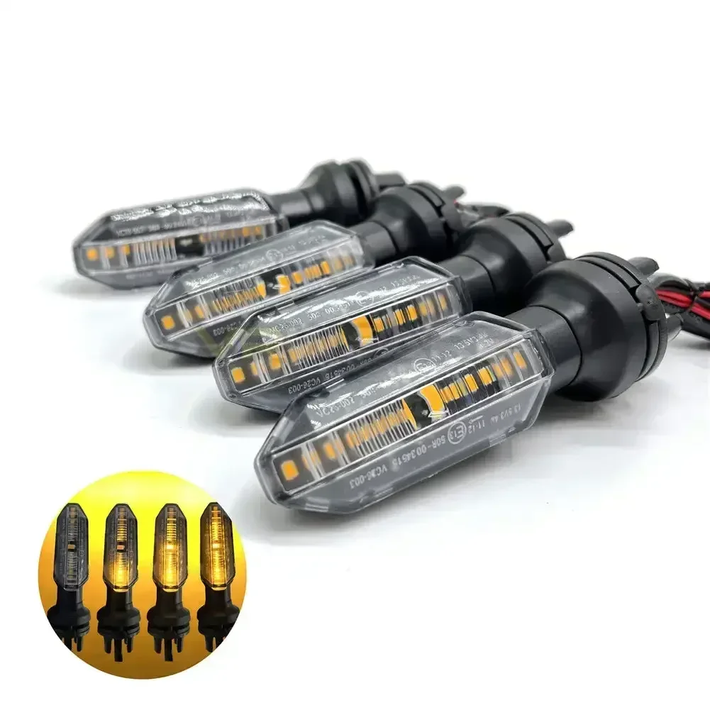 Luces Intermitentes Para Motocicleta, 12 LED, Indicador De Flujo De Agua, Luces Intermitentes De Flecha Para