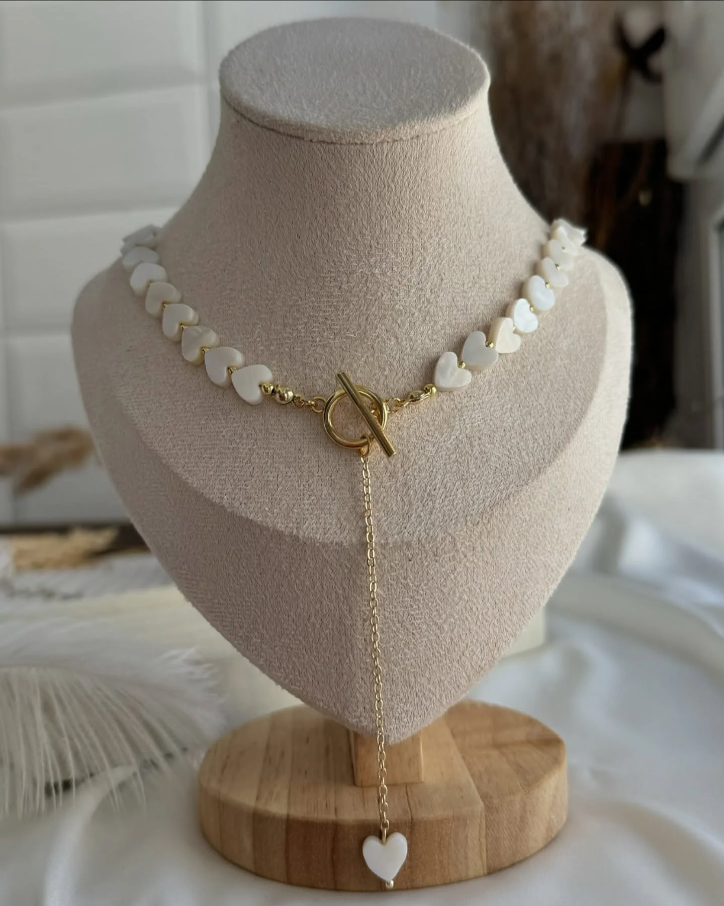 2025 New Simple Single-Layer Shell Heart Patchwork Neck Chain Necklace With Decorative Women's Imitation Pearl Beaded Party Favo