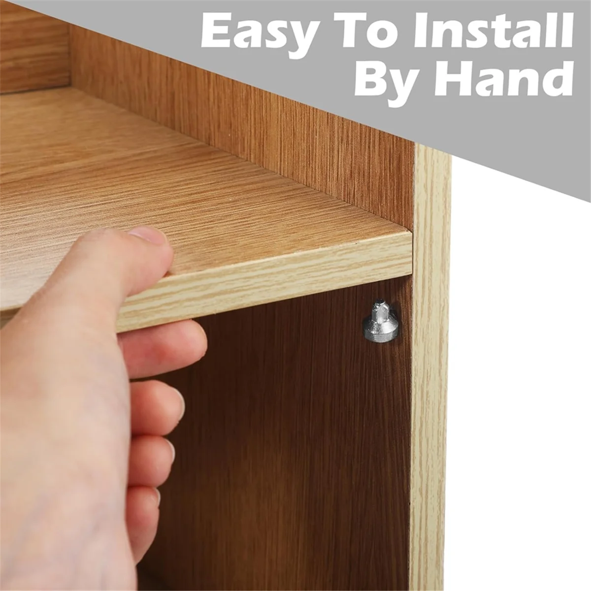 BAAQ 50 Buah Pasak Rak Buku Pin Rak Buku Pengganti Pasak Rak 3Mm Pin Rak Pasak Rak Buku untuk Bagian Kompatibel 131372