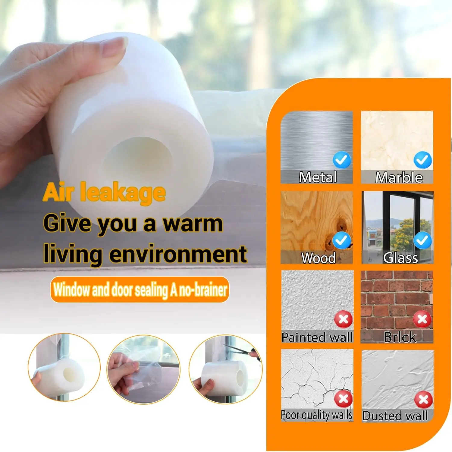 نافذة العزل لطقس الشتاء شريط عزل بقايا الحرة نافذة واضحة مسودة عزل شريط عزل لنوافذ الأبواب