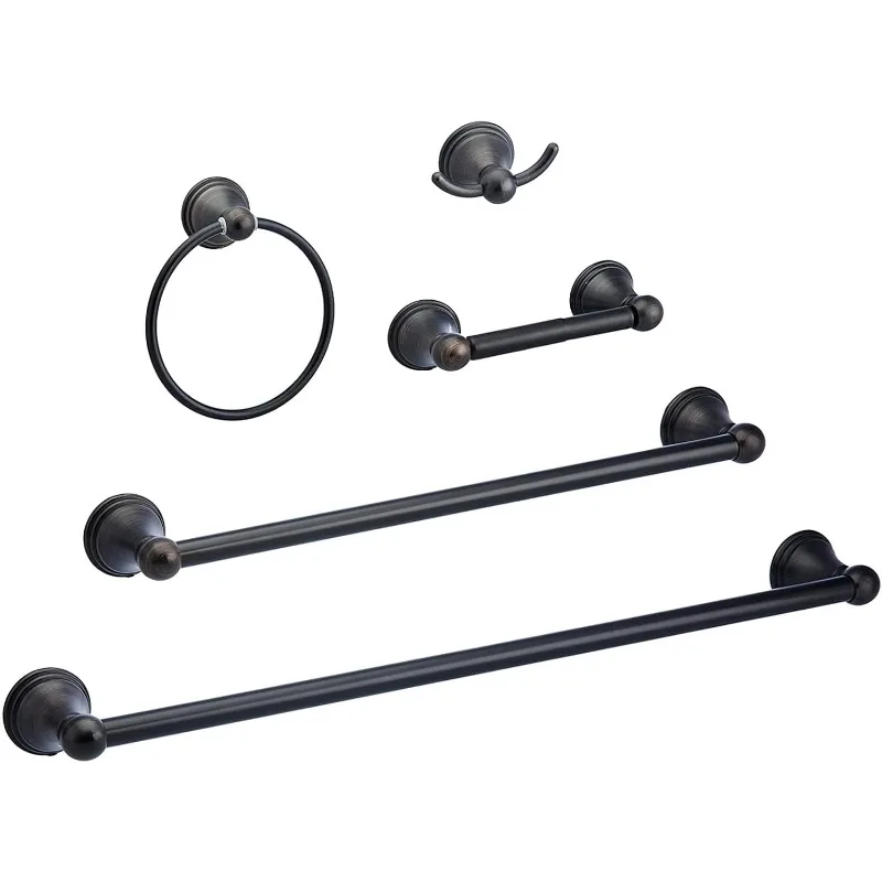 AB-BR817-OR Modern Bathroom Accessories Towel Holder, Set of 5,8 sets, 5 Piece, Oil Rubbed Bronze