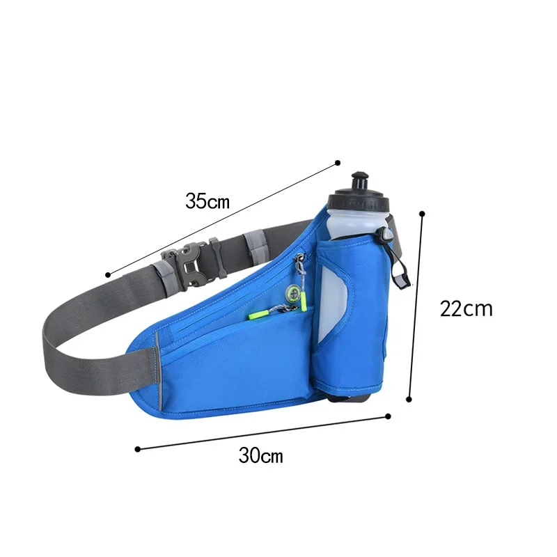 Running Belt Bag Sports Waist Pack Hydration Bum Bag With Water Bottle Holder Men Women Riding Cycling Hiking Walking Camping