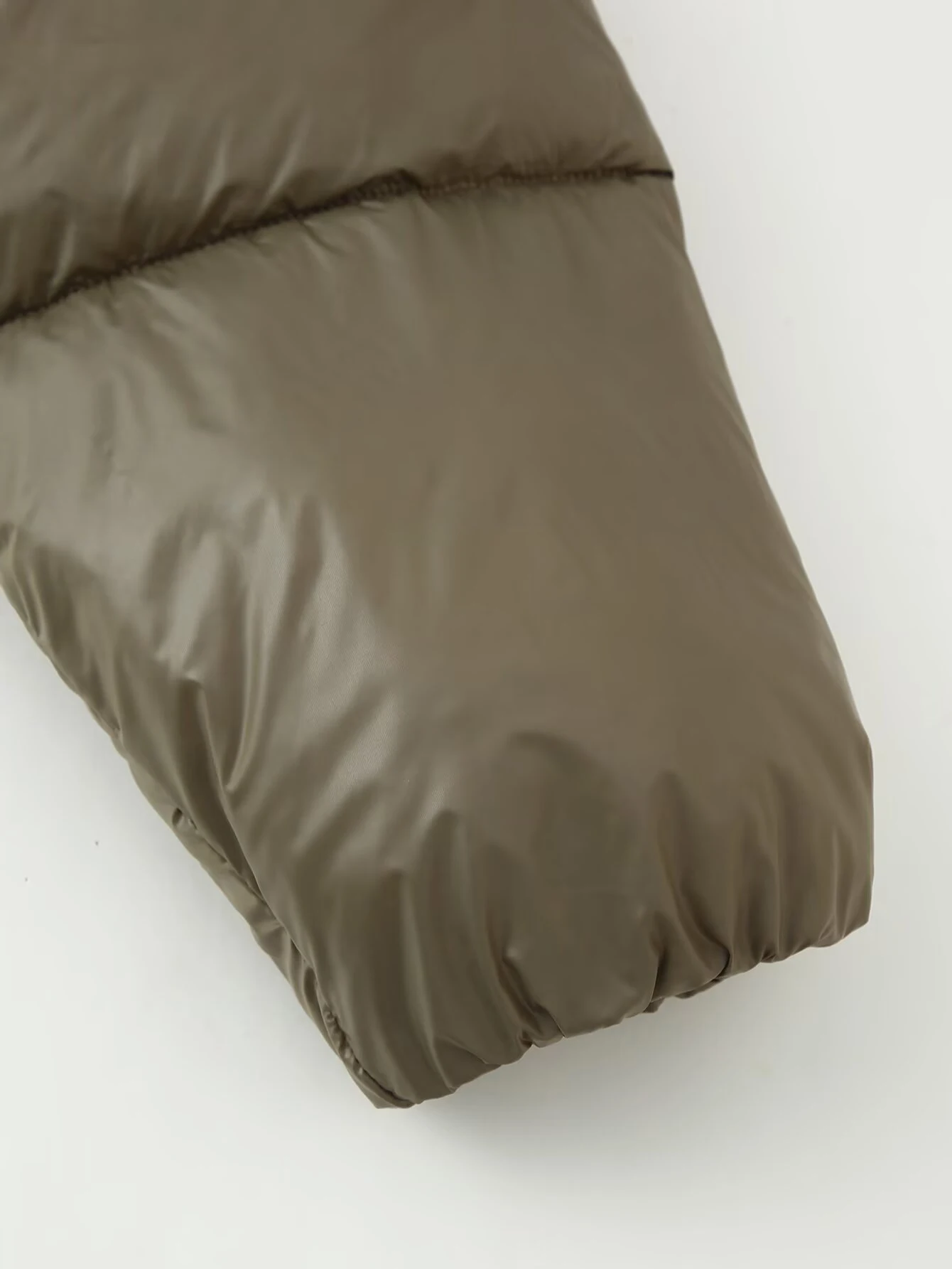 Giacca corta in cotone con colletto rialzato semplice e versatile a maniche lunghe alla moda invernale in stile europeo e americano