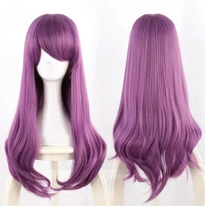 Rize Kamishiro Cosplay Wig Tokyo Ghoul Cosplay Long Wavy Purple Mixed Heat Resistant Synthetic Hair Anime Wigs