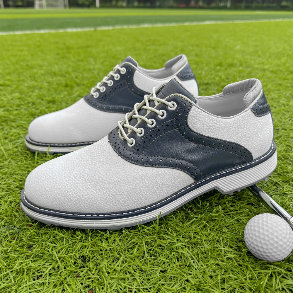 

Breathable Luxury Golf Shoes Men's Comfortable Outdoor Spikeless Golf Athletic Trainers Waterproof Slip Resistant Walking Shoes