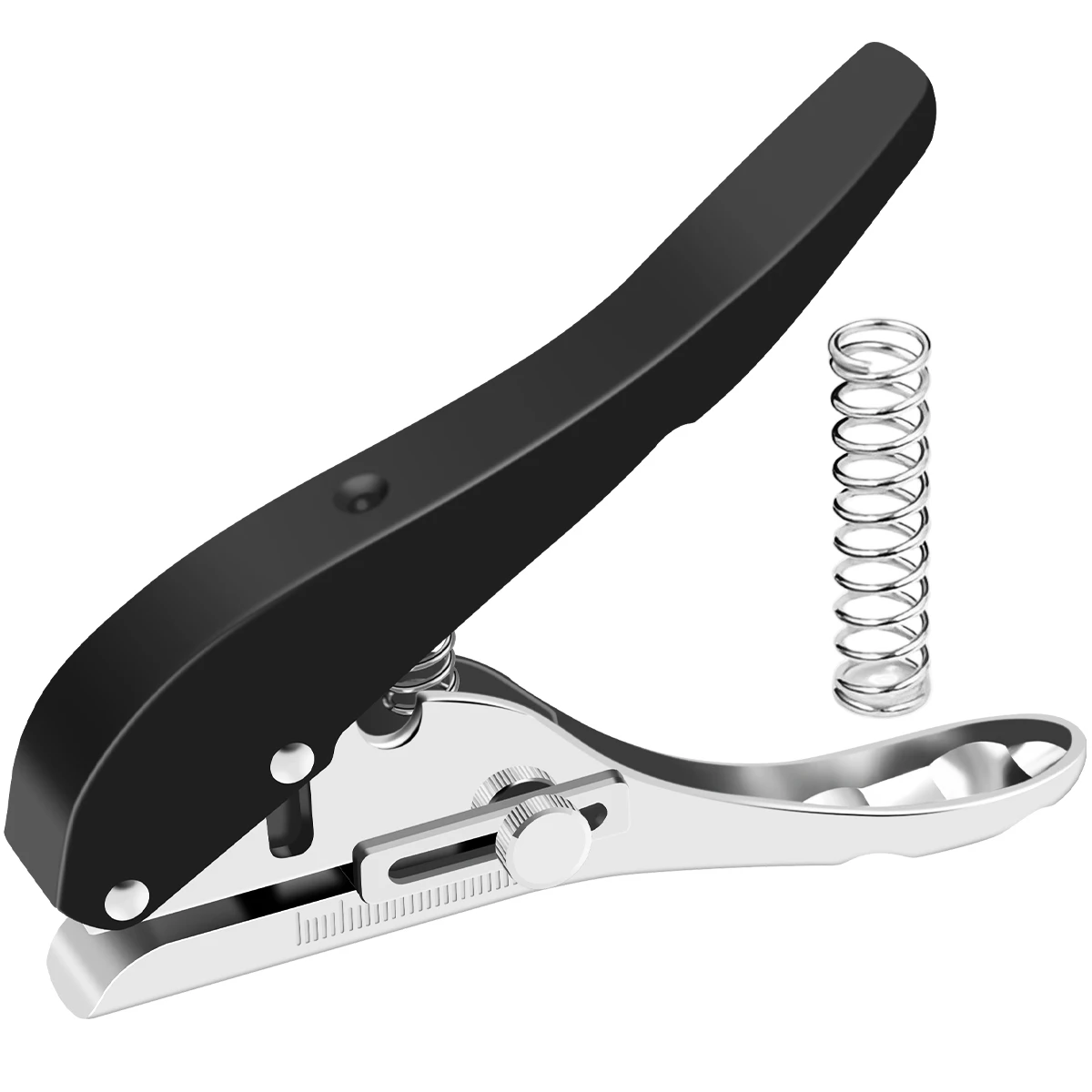 Single Hole Punch 3/8inch Heavy Duty Hole Puncher Portable Paper Punch Handheld Long Hole Punch Metal Hole Punch Tool