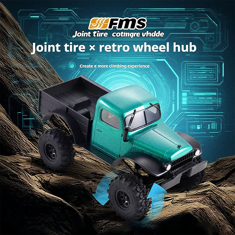 

FMS 1:24 New Fcx24 Little Qiche Bucket Edition Brushless Rc Remote Control Off Road Vehicle Model Toy Truck Boy Gift