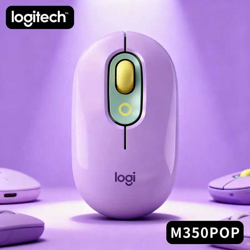 

Logitech M350 POP Silent Wireless Mouse Portable for Travel & Home Office Use