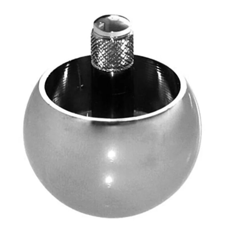 WOWFU-3X Tippe Top Metal Flip Over Top Stainless Steel Spinning Top Hadiah Luar Biasa, Perak