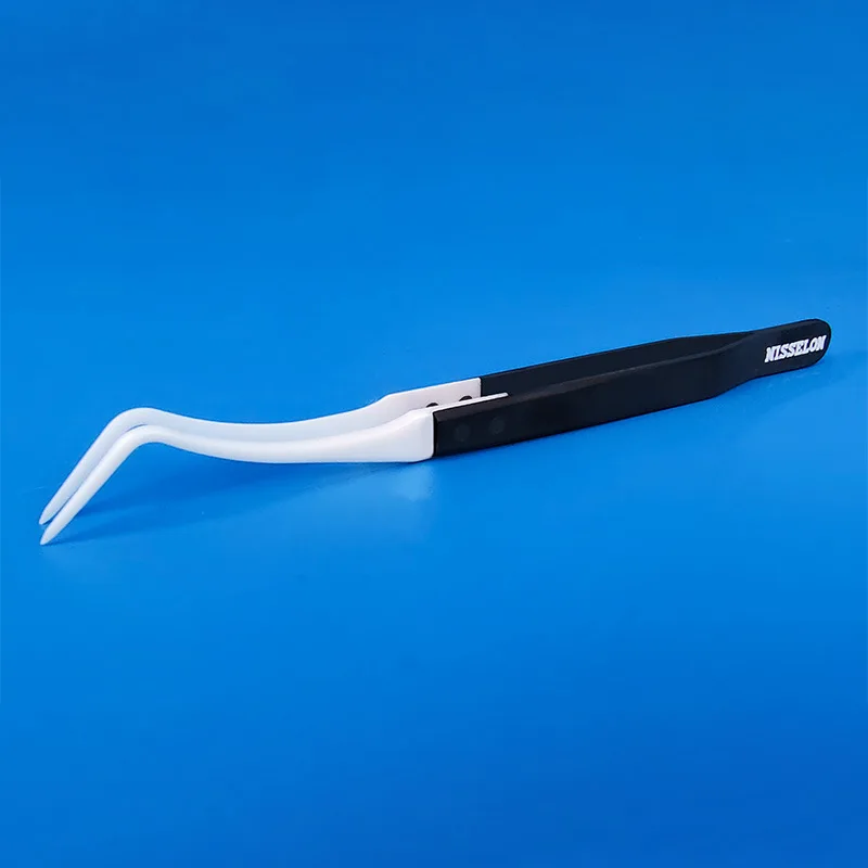 Ceramic Precision Tweezers Anti-Static Non-Magnetic Insulated Wear Resistant Tweezer TA-S-10 TA-CK-20 TP-CK-20 for Electronics