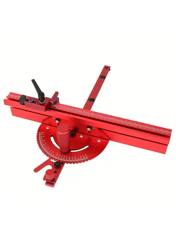 1 Set Miter Gauge and 400MM Aluminium Profile Fence With Track Stop Sawing Assembly Angle Ruler for Table Saw Router Table Woodw