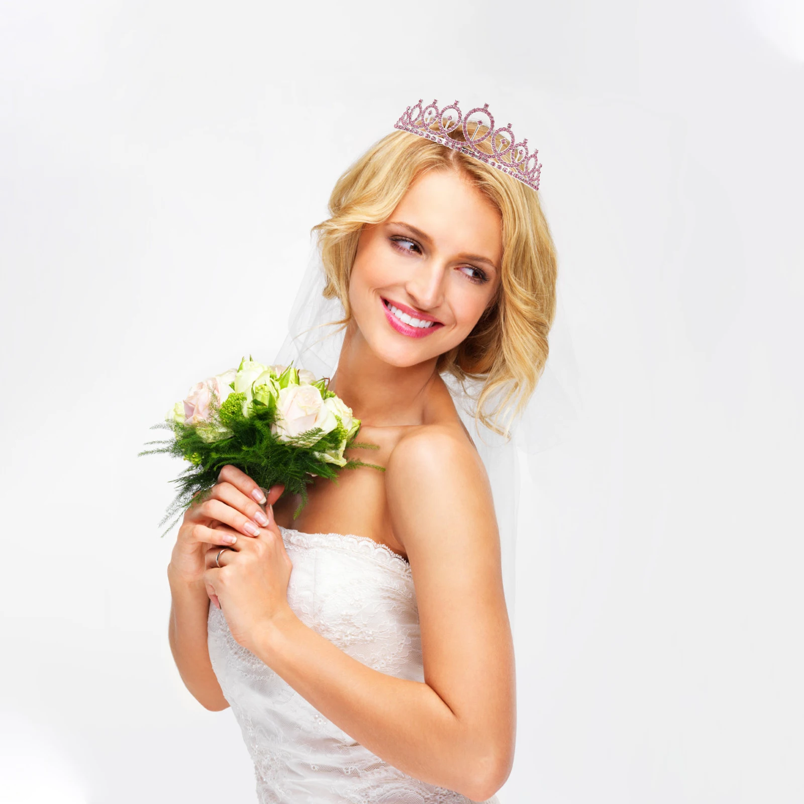 

Wedding Crown Headband Unique Detail Design Women's Decorations Jewelry Zinc Alloy Bridal Embellishment Exquisite
