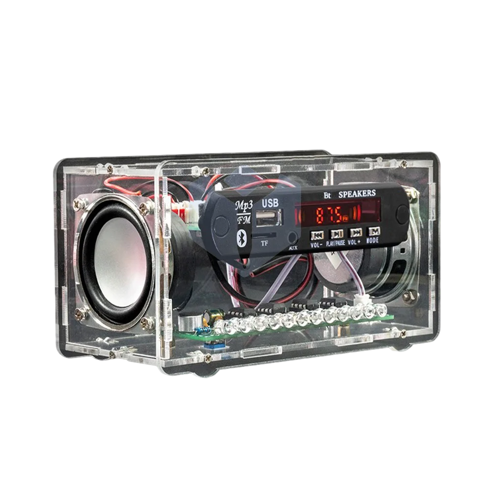 RX5808 FM Radio 5725~5865MHz Bluetooth Audio DIY Kit with LED Pickup Multifunction Audio Player Electronic DIY Accessories