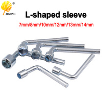 1pc Hexagonal L-shaped Screw Nut Wrench Sleeve Maintenance Tool 7mm 8mm 10mm 12mm 13mm 14mm Spanner