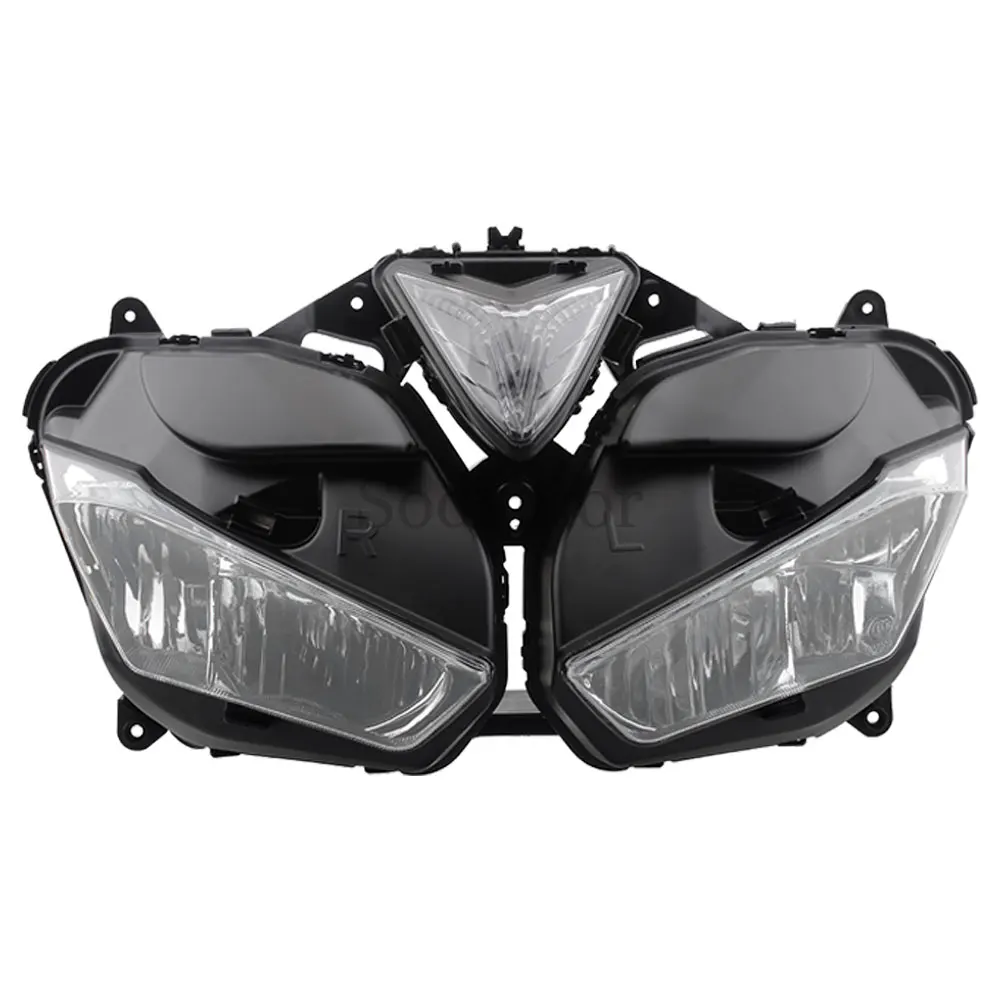 Motorcycle Front Headlight Housing Cover ABS Waterproof For Yamaha YZF-R25 YZF-R3 2013-2018