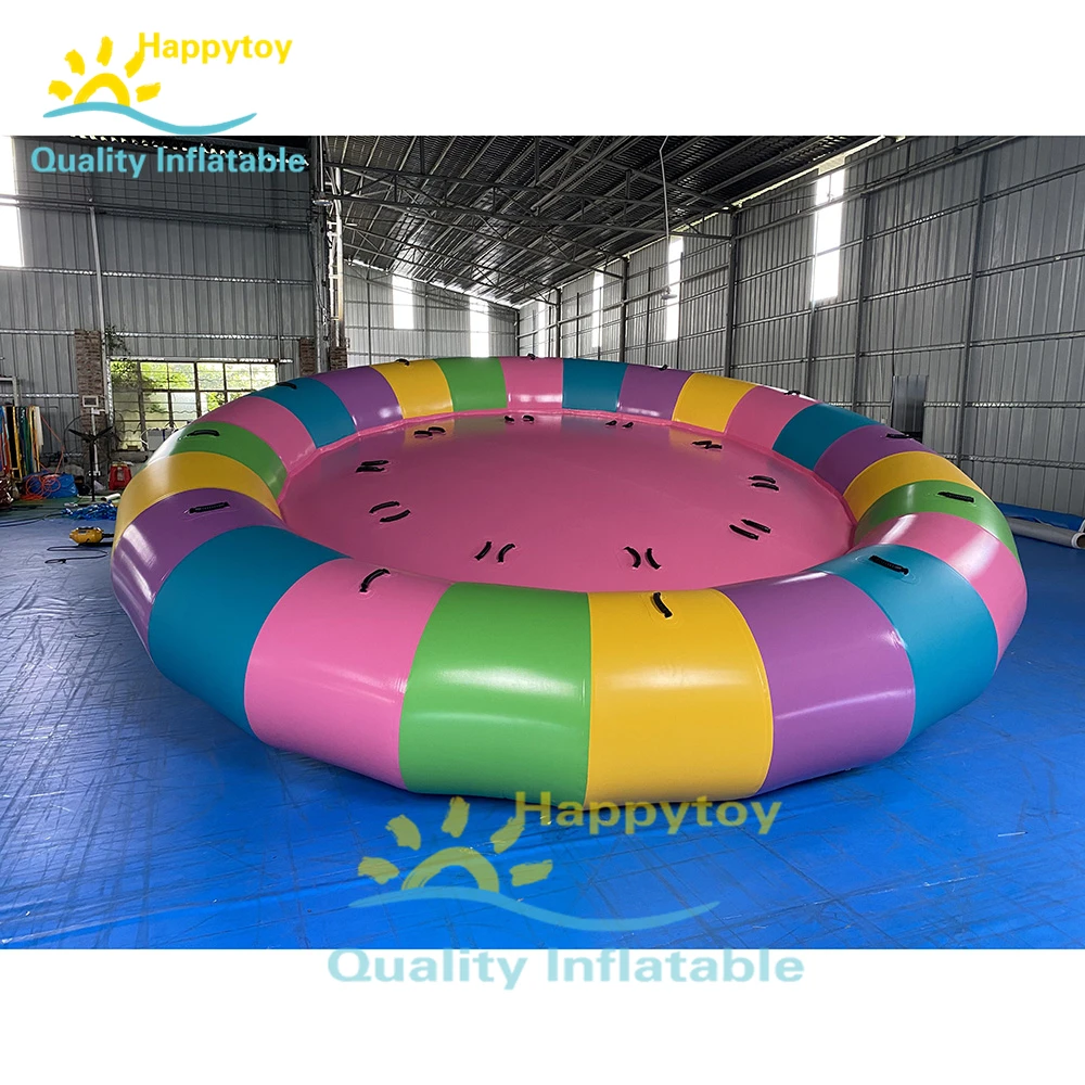 Water Park Toys Inflatable Crazy Ufo Boat Inflatable Disco Boat Motorized Towable