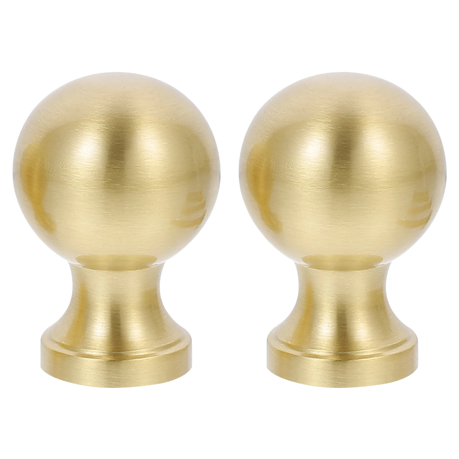 

2Pcs Round Cabinet Handles Single Hole Drawer Knobs Golden Dresser Pulls for Cupboard Closet Bedroom Furniture Hardware