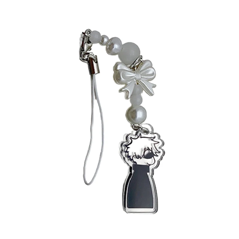 Anime Jujutsu Keychain Cosplay Geto Suguru Satoru Gojo Matching JJK Phone Charm Accessory Pendant Keyring Bag Decoration Jewelry image 5