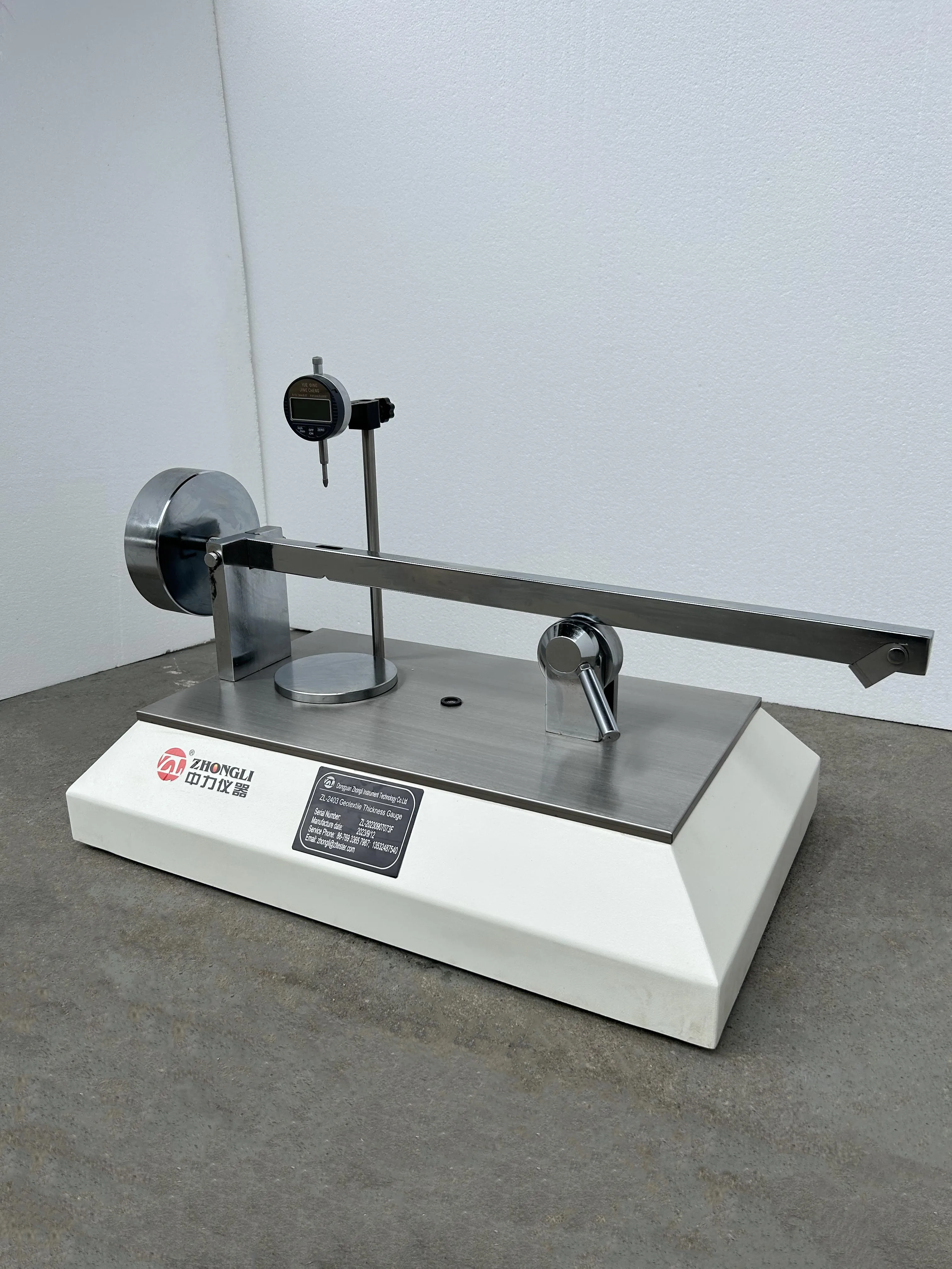 Geotextile Thickness Gauge Geotextile Thickness Tester