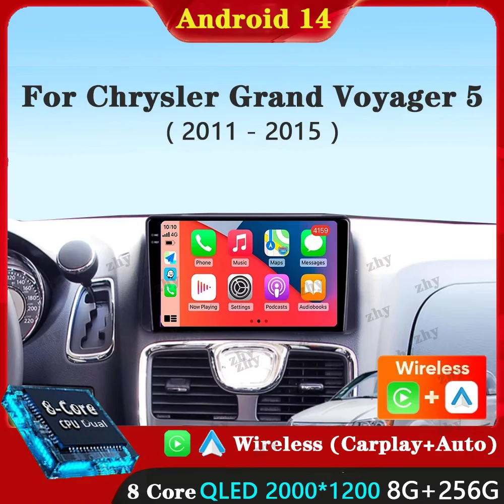 

Android 14 Carplay Car Radio For Chrysler Grand Voyager 5 2011 - 2015 Navigation GPS Multimedia Player Stereo WiFi Auto DSP BT