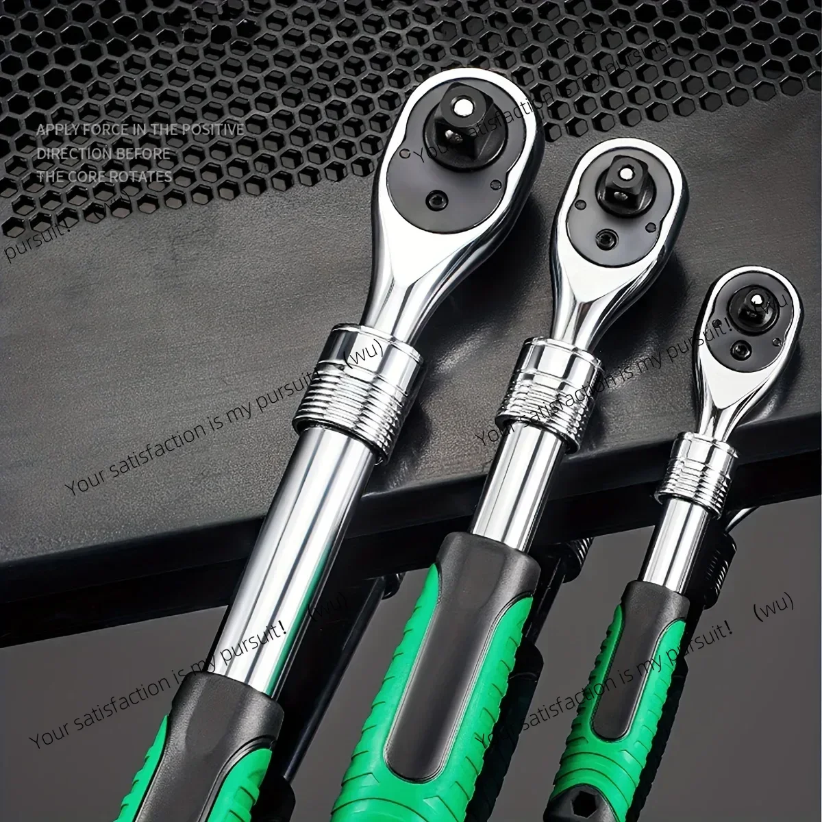 1/4，3/8，1/2 Inch Drive Socket Ratchet Set Extendable Handle Wrench 72-Tooth Quick-Release Reversible for Car Motorcycle