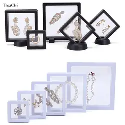 1 Set Jewelry Storage Box Earring Studs Storage Box Antioxidant Pe Film Suspension Box Hand String Bracelet Elastic Box